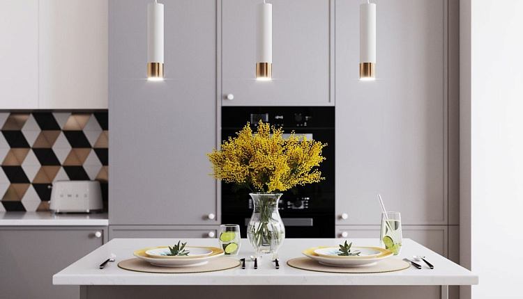 Проект кухни-гостиной для семьи из 4-х человек от @designstudio09